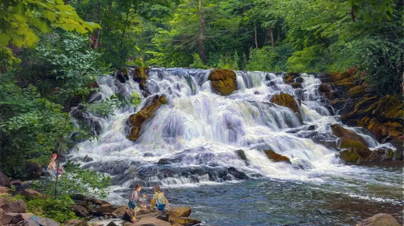 Painting of Annandale-on-Hudson